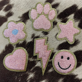 Chenille Patch- Pink