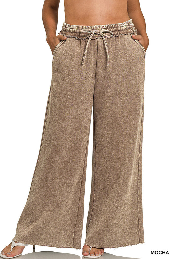 Rather Be Home Acid Wash Sweats