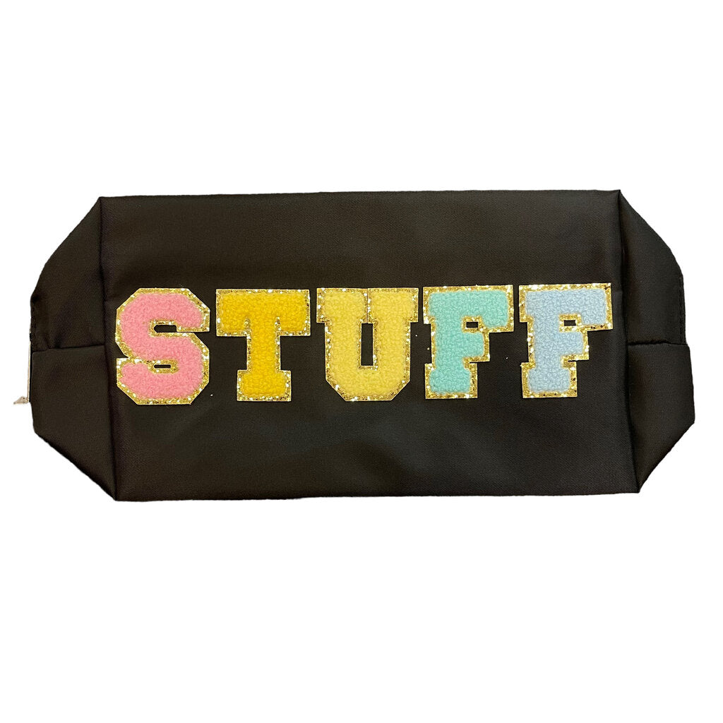Chenille Letter Pouch
