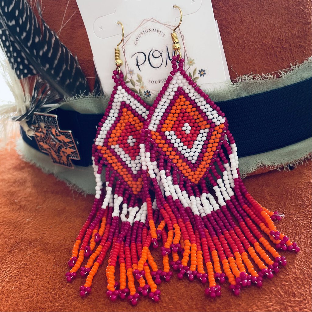 Ombre Seed Bead Earrings