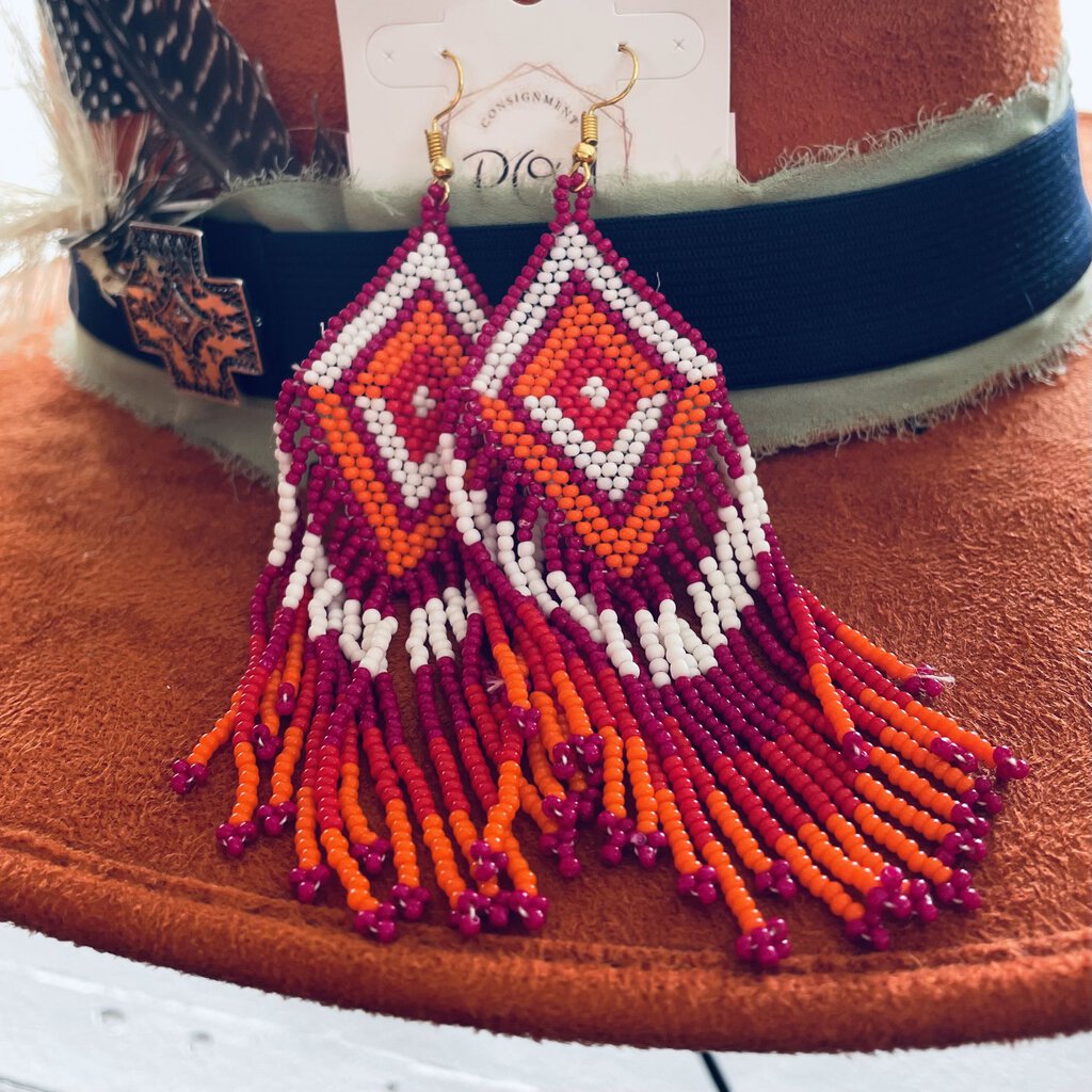 Ombre Seed Bead Earrings