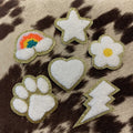 Chenille Patch- White