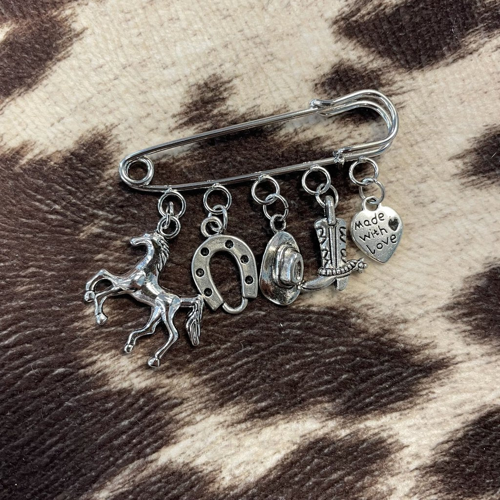 Hat Pin w/charms