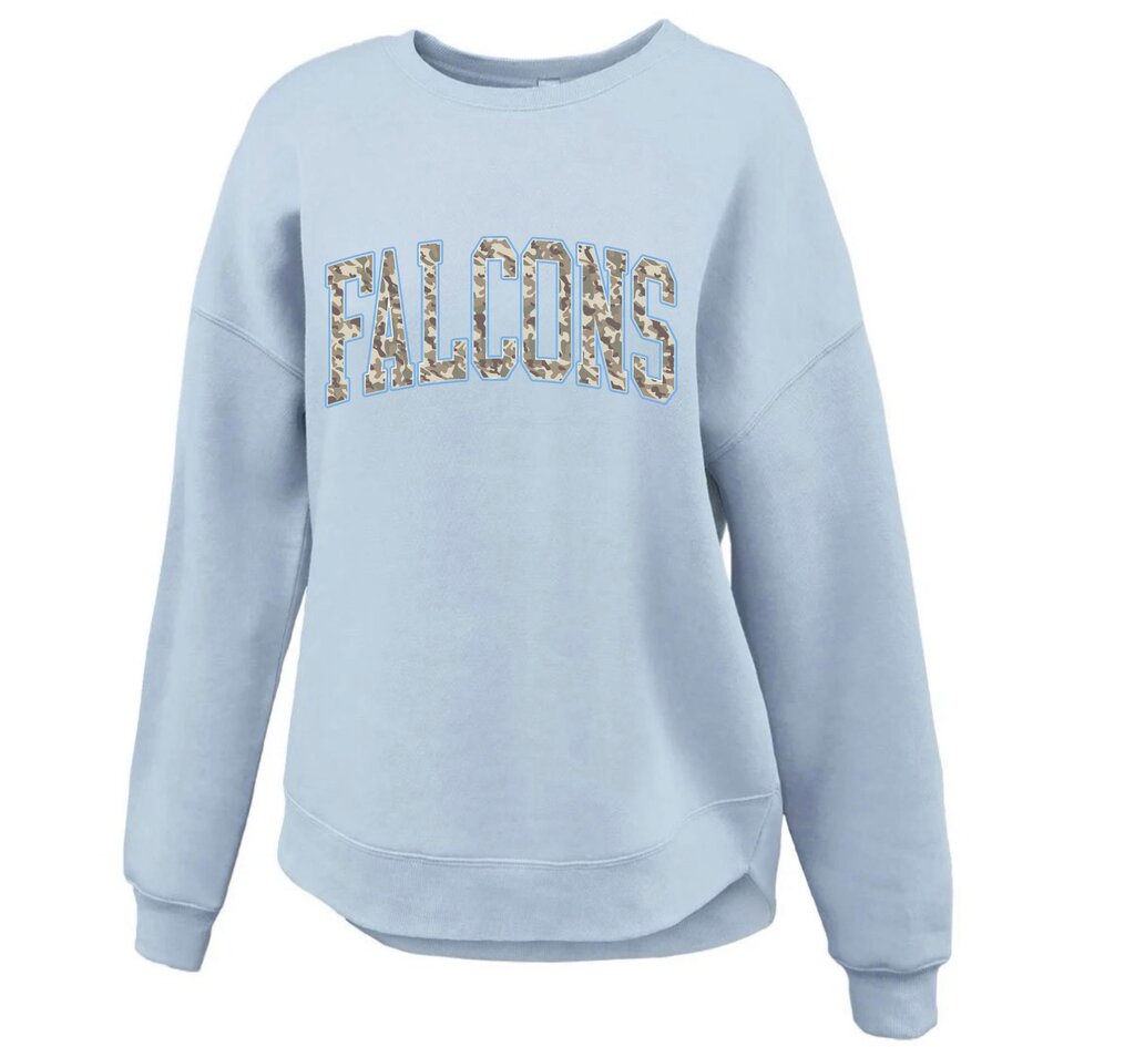 Camo Falcon Curve Crew