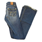 Buckle Flare Jeans