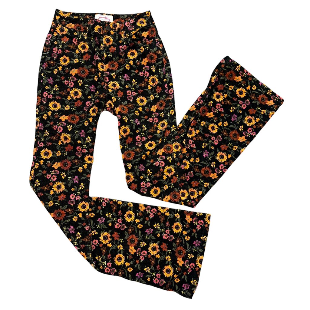 Wrangler Floral Corduroy Flares