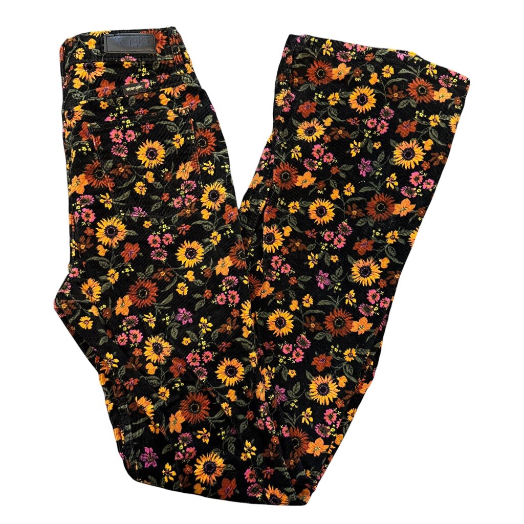 Wrangler Floral Corduroy Flares
