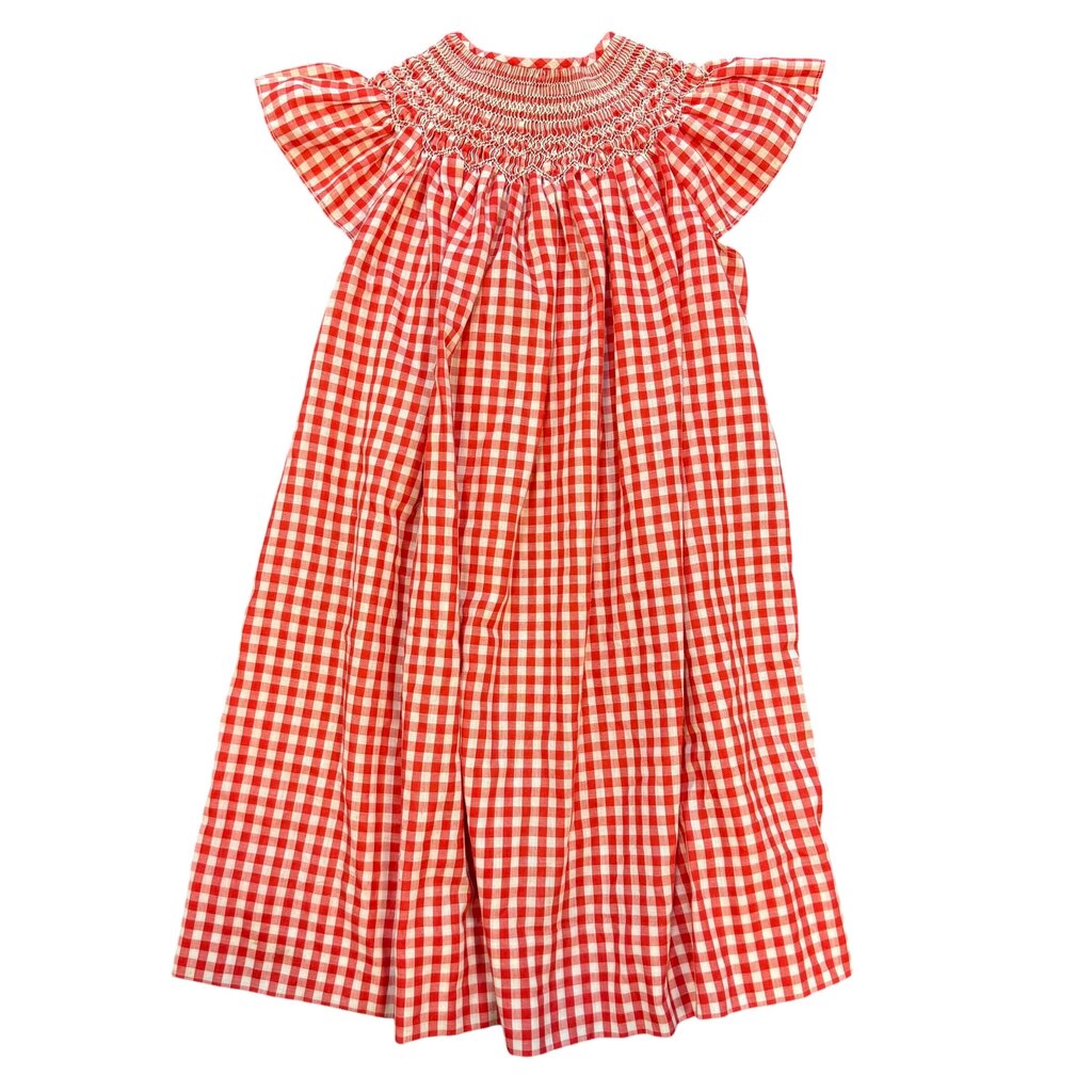 Gingham Smocked Dress