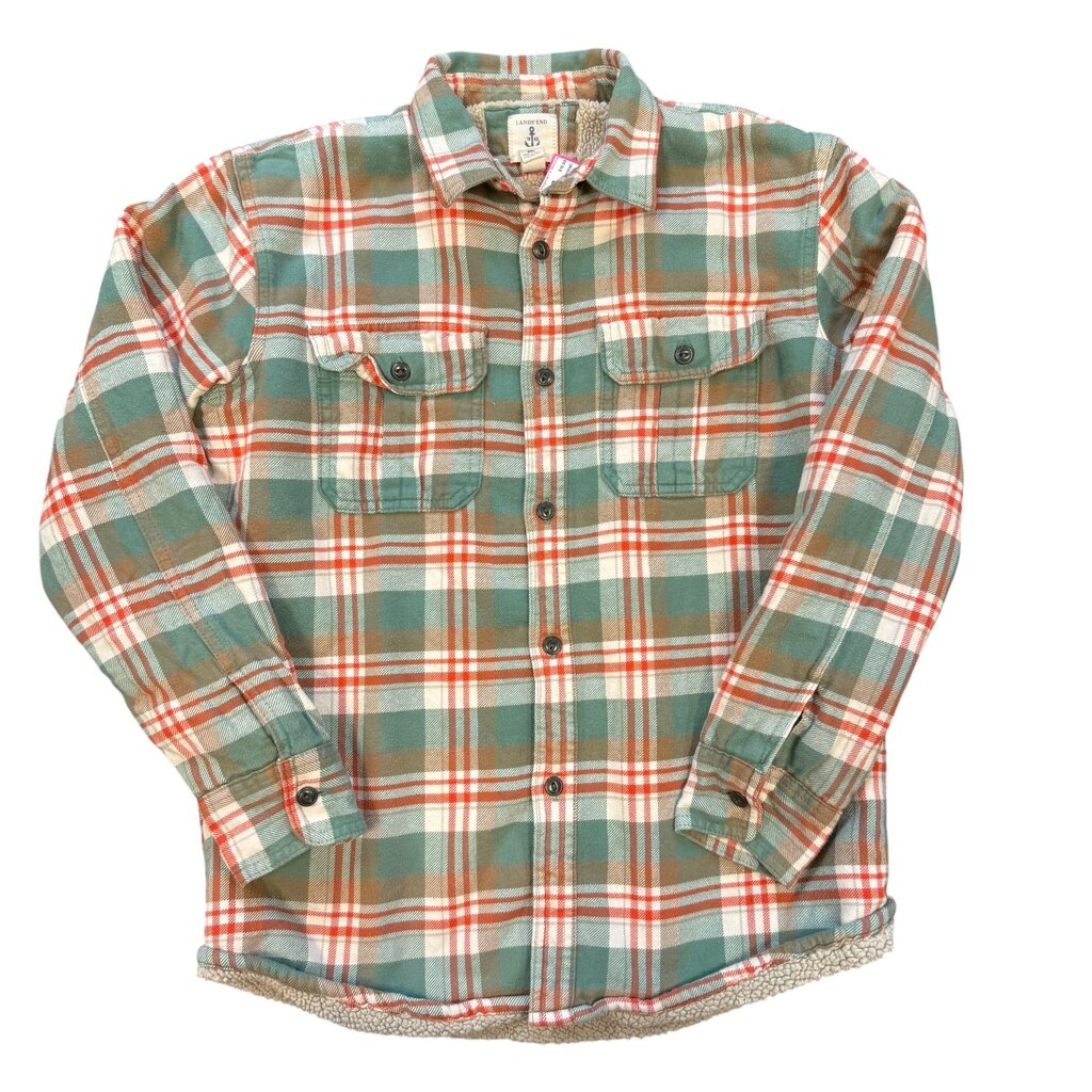 Land's End Flannel Coat