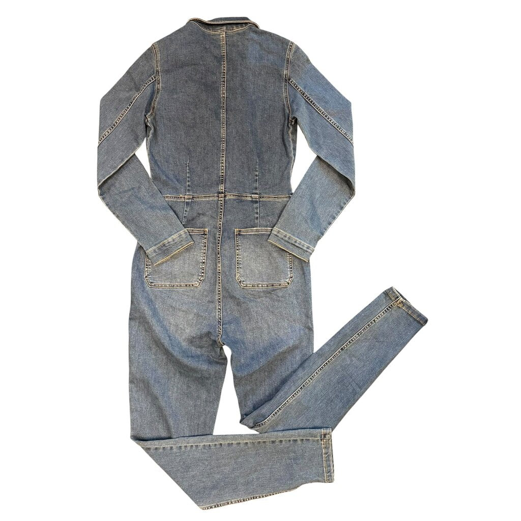 Free People Denim Jumpsuit