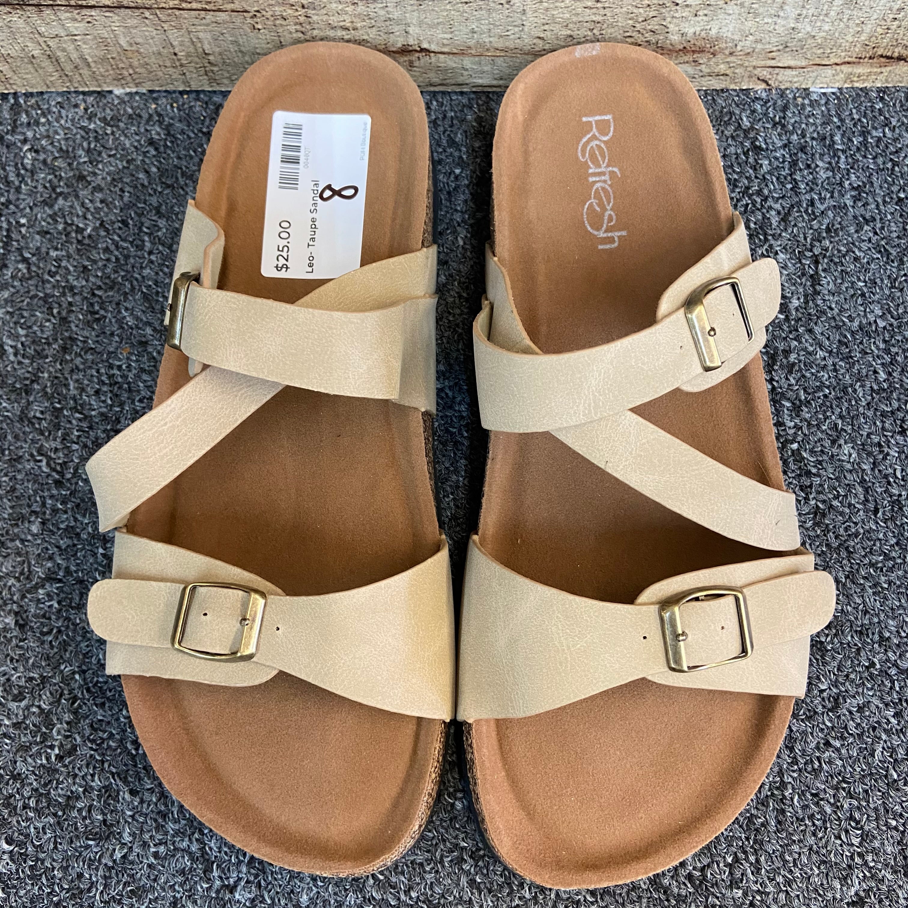 Leo Sandal- Taupe